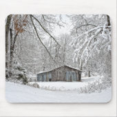  Barn in verse sneeuw - Plattelandscentrale Muismat (Voorkant)