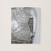 Barn in verse sneeuw - Plattelandsmerk Foto Legpuzzel (Verticaal)