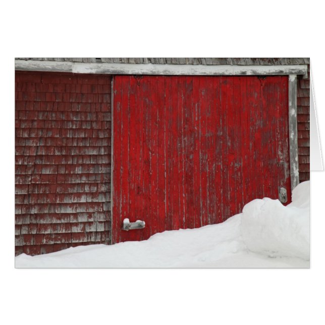 Barn in Winter (Voorkant Horizontaal)