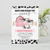 Barn Koe Print laat je de dierentuinen van de dag  Kaart (Staand voorkant)