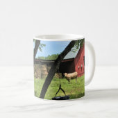Barn & Koeien, Rural North Carolina Canvas Print M Koffiemok (Voorkant rechts)