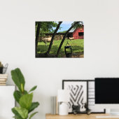 Barn & Koeien, Rural North Carolina Poster (Thuiskantoor)