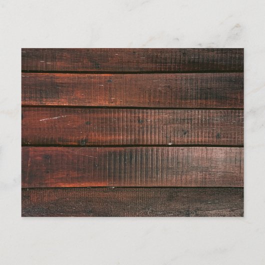 Barn Lace Rustic Wood String Lights Wedding Aankondigingskaart (Achterkant)