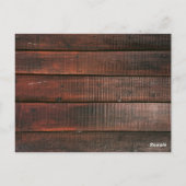 Barn Lace Wood Rustic Chic Wedding Thank You Briefkaart (Achterkant)