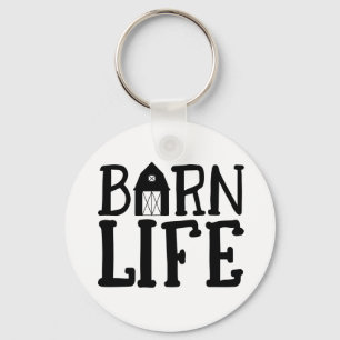 Barn Life Farmer Cow Chicken Horse Country Farmer Sleutelhanger