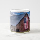 Barn met Amerikaanse vlag | Colfax, Washington Grote Koffiekop (Voorkant)