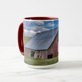 Barn met Amerikaanse vlag | Colfax, Washington Mok (Voorkant links)