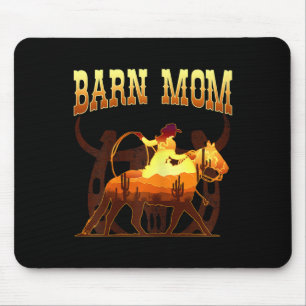Barn Mom I Equestrian Horse Fan Muismat