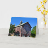 Barn Notecard Kaart (Gele Bloem)