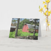Barn Notecard Kaart (Gele Bloem)
