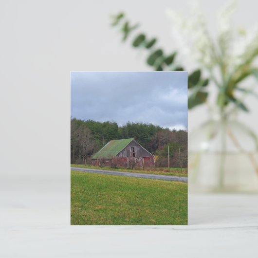 Barn op een dag van de troep briefkaart (Staand voorkant)