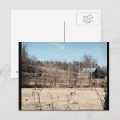 Barn op een heuvel briefkaart (Voorkant / Achterkant)