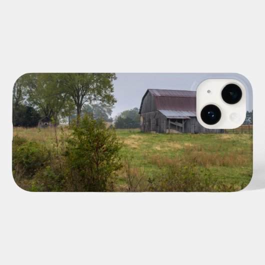 Barn op een heuvel Case-Mate iPhone case (Achterkant (horizontaal))