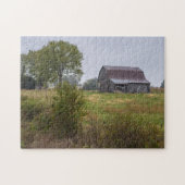 Barn op een heuvel legpuzzel (Horizontaal)