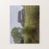 Barn op een heuvel legpuzzel (Verticaal)