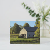 Barn op volbloed boerderij bij zonsopgang, briefkaart (Staand voorkant)