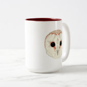 Barn Owl 15oz. Mok donkerrood (Voorkant rechts)
