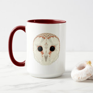 Barn Owl 15oz. Mok donkerrood