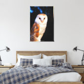 Barn Owl 2 Canvas Afdruk (Insitu (Slaapkamer))