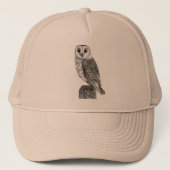 Barn Owl 2 Trucker Hat Trucker Pet (Voorkant)