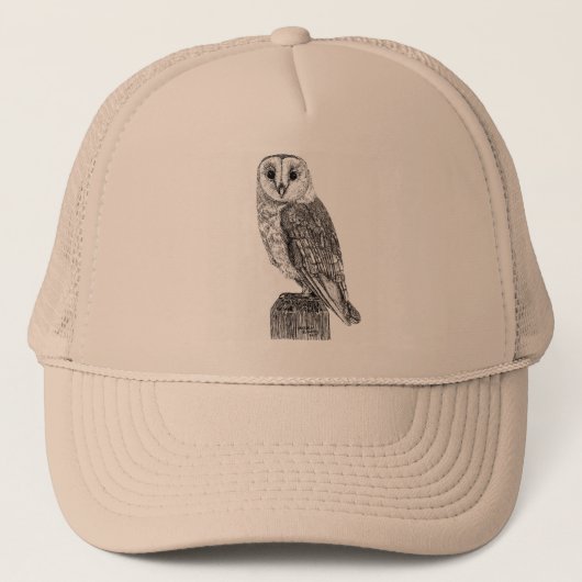 Barn Owl 2 Trucker Hat Trucker Pet (Voorkant)