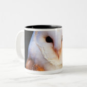 Barn Owl 2 Tweekleurige Koffiemok (Voorkant links)