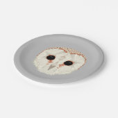 Barn Owl 7-inch papieren Borden Bordje (Gekanteld)
