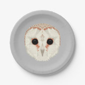 Barn Owl 7-inch papieren Borden Papieren Bordje (Voorkant)