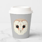 Barn Owl 8oz. Papieren Bekers (Voorkant)