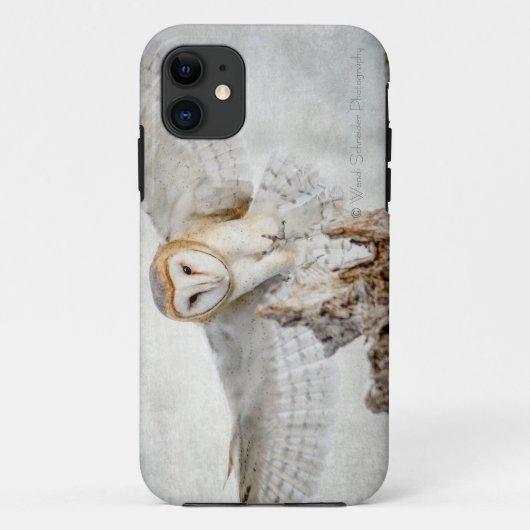 Barn Owl Angel iPhone Case (Achterkant)