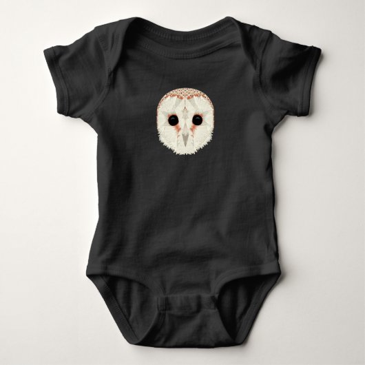 Barn Owl Baby one-Piece Bodysuit (Voorkant)
