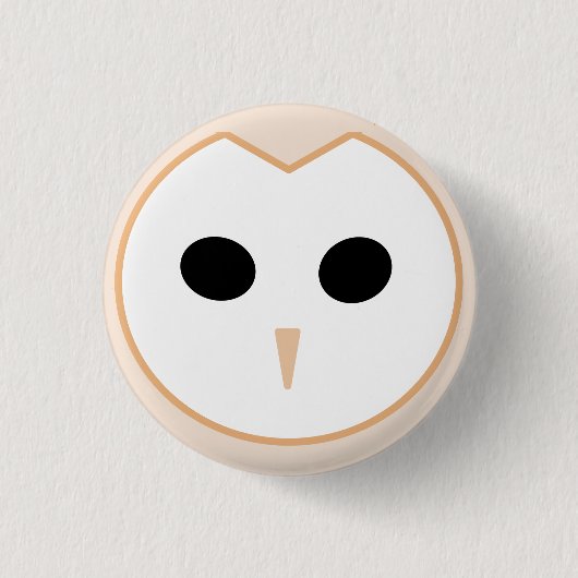 Barn Owl Badge Ronde Button 3,2 Cm (Voorkant)