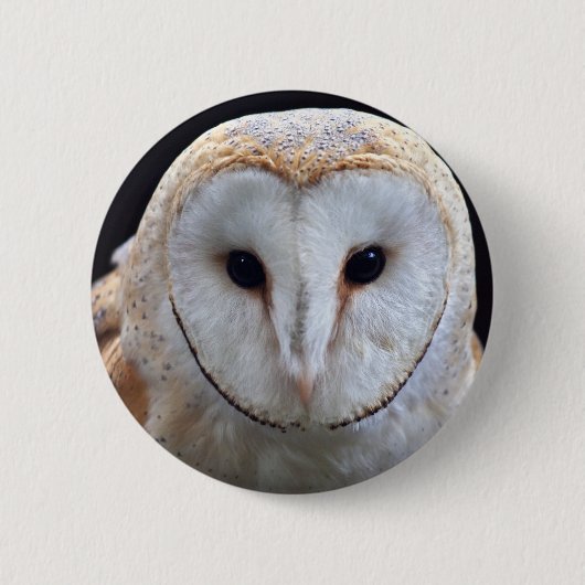 Barn Owl Badge Ronde Button 5,7 Cm (Voorkant)