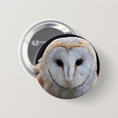 Barn Owl Badge Ronde Button 5,7 Cm (Voorkant /achterkant)