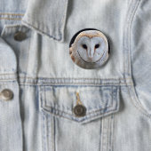 Barn Owl Badge Ronde Button 5,7 Cm (In situ)