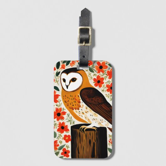 Barn Owl Bagagelabel (Voorkant (verticaal))