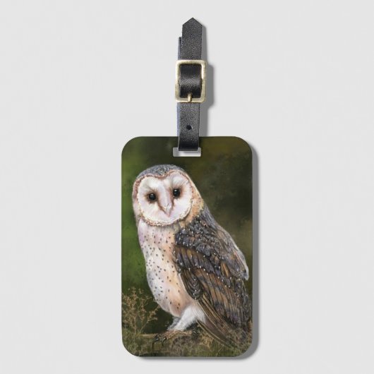 Barn Owl Bagagelabel (Voorkant (verticaal))