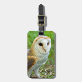 Barn Owl Bagagelabel