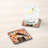 Barn Owl Bier Onderzetter (Rechterzijde)