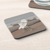Barn Owl Bier Onderzetter (Linkerzijde)