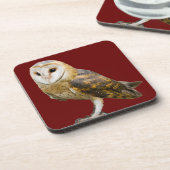 Barn Owl Bier Onderzetter (Linkerzijde)