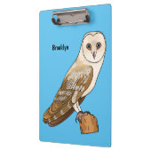 Barn owl bird cartoon illustration klembord (Links)