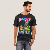 Barn Owl Bird Happy Paaster Bunny Barn Owl Easter  T-shirt (Voorkant volledig)