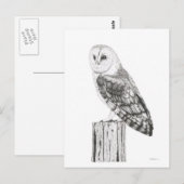 Barn Owl - Blank Briefkaart (Voorkant / Achterkant)