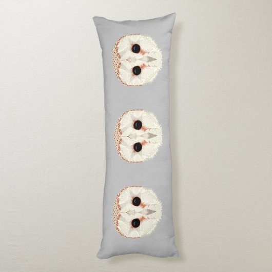 Barn Owl Body Pillow Lichaamskussen (Achterkant (Verticaal))