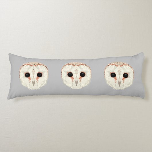 Barn Owl Body Pillow Lichaamskussen (Voorkant)