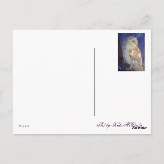 Barn Owl Briefkaart (Achterkant)