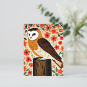 Barn Owl Briefkaart (Staand voorkant)