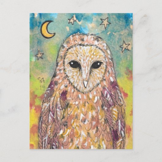 Barn Owl Briefkaart (Voorkant)