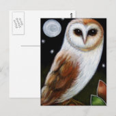 BARN OWL Briefkaart (Voorkant / Achterkant)